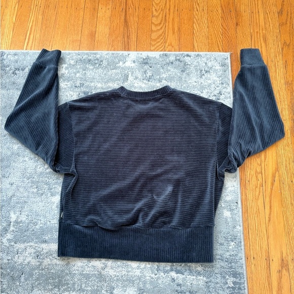 prAna Escambia Pull Over in Organic Velour, Women’s Small, Navy - Picture 7 of 10